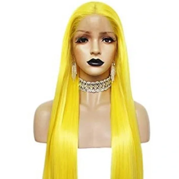 💫 22” YELLOW STRAIGHT LACE FRONT WIG💫 *NEW*